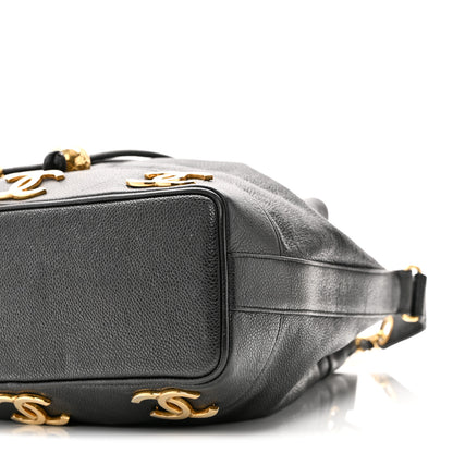 Chanel Caviar CC Drawstring Shoulder Bag Black 10 of 10