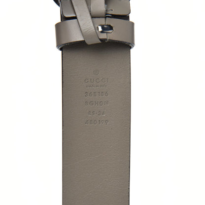 Gucci Selleria Calfskin Nickel Interlocking G 37mm Belt 85 34 Rocky 5 of 9