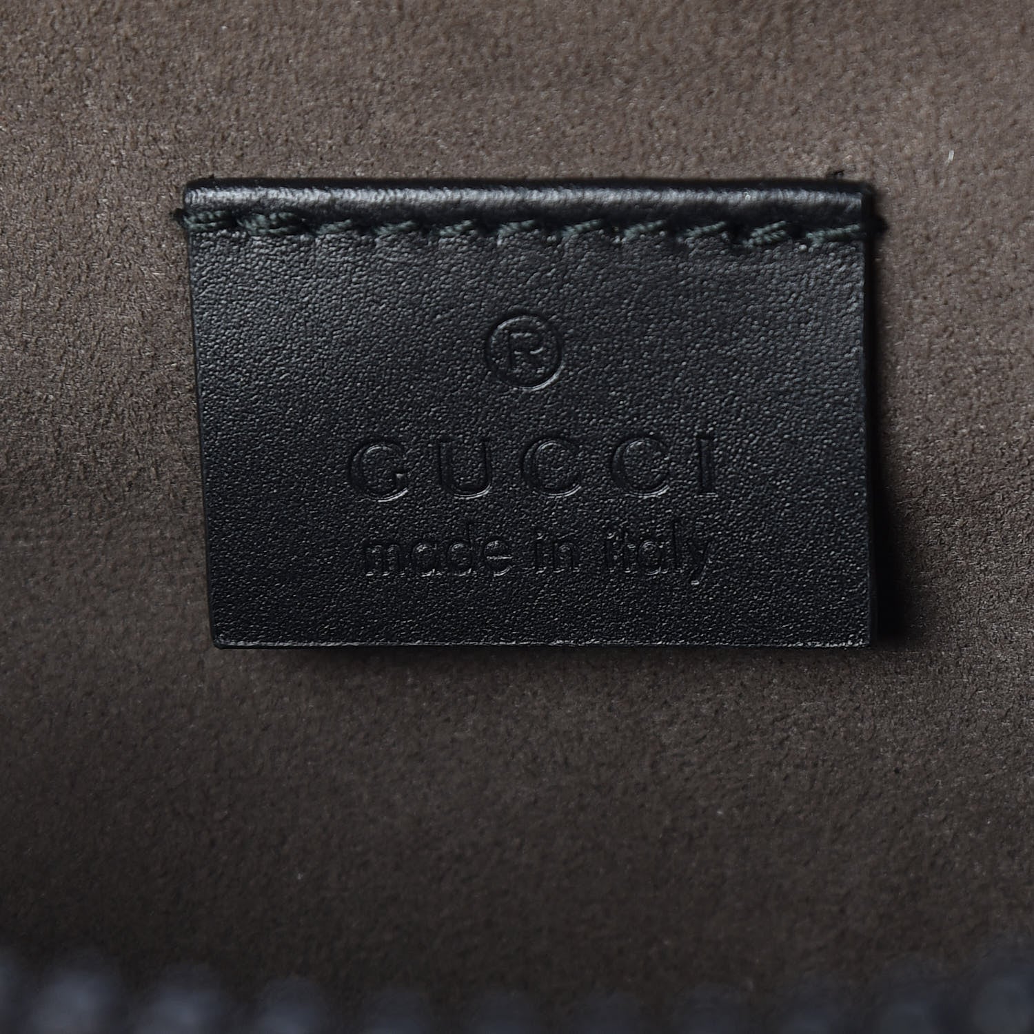 Gucci GG Supreme Monogram Belt Bag Black 8 of 9