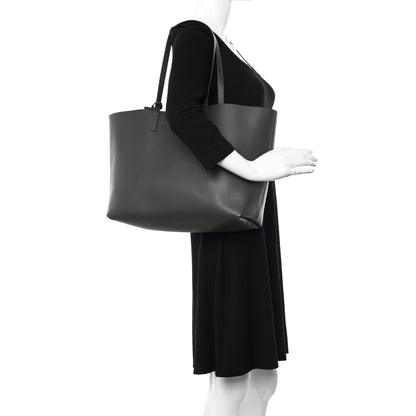 Saint Laurent Calfskin Large Shopping Tote Black Earth 2 of 11