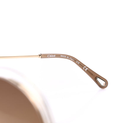 Chloe Metal Carlina Oversized Round Sunglasses CE114SD Gold 4 of 6