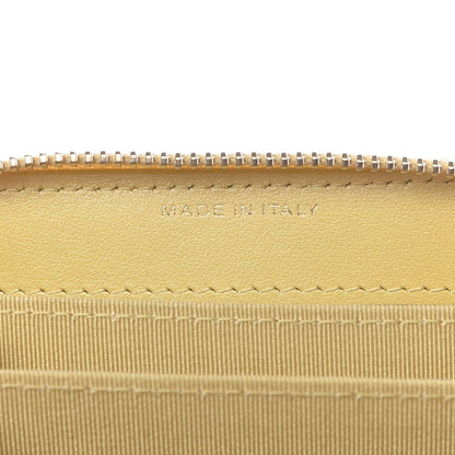 Chanel Iridescent Caviar Quilted Zip Coin Purse Yellow 6 of 10
