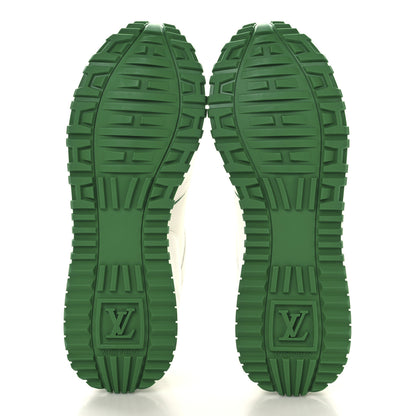 Louis Vuitton Calfskin Monogram Run Away Sneakers 36 White Green 6 of 9
