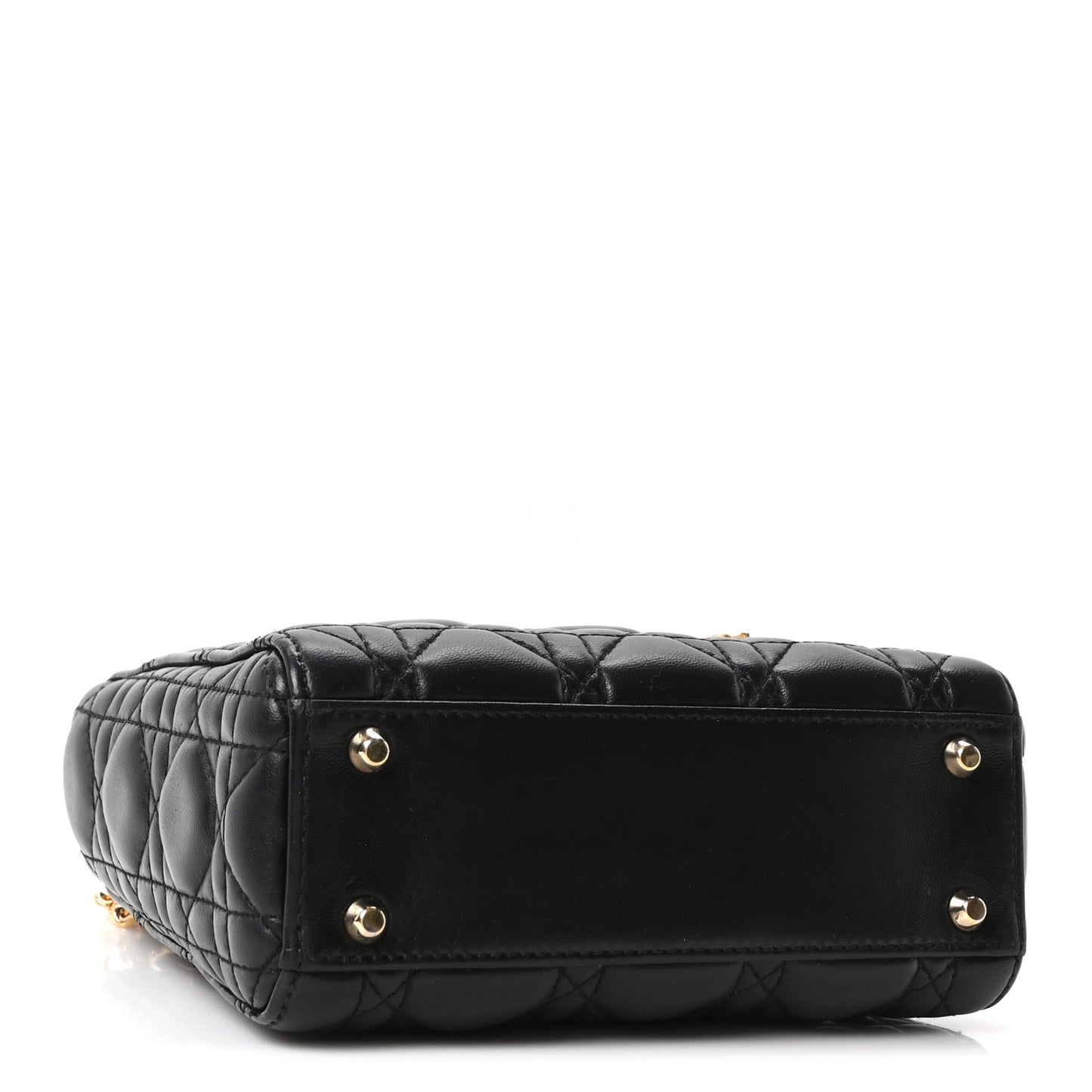 Lambskin Cannage Mini Lady Dior Black