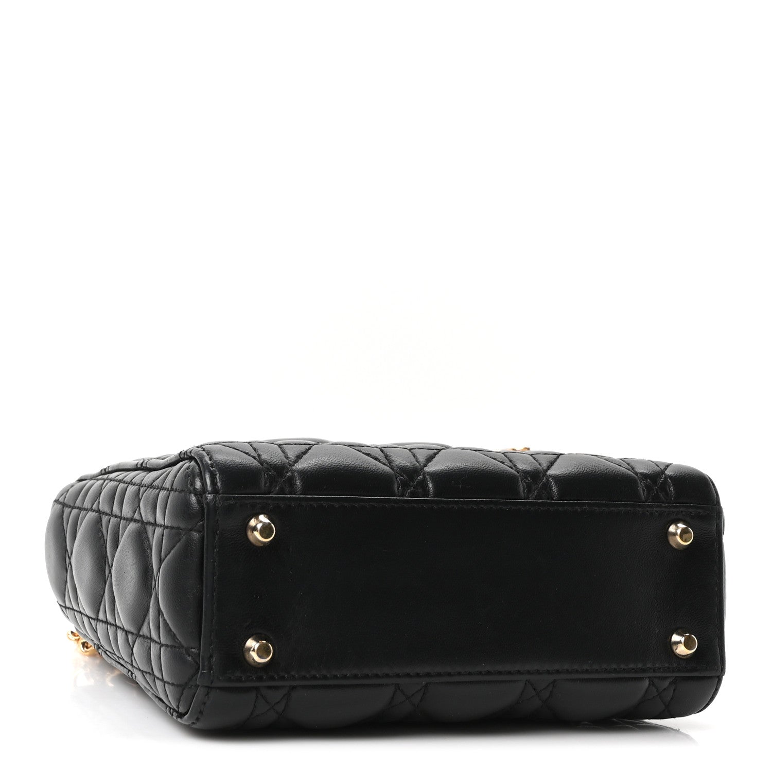Christian Dior Lambskin Cannage Mini Lady Dior Black 3 of 9