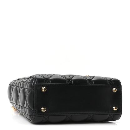 Christian Dior Lambskin Cannage Mini Lady Dior Black 3 of 9