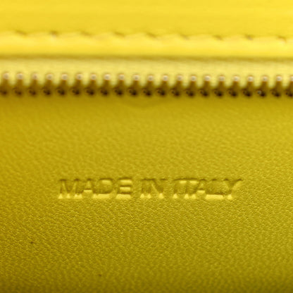 Balenciaga Shiny Calfskin Crocodile Embossed Small Hourglass Top Handle Bag Light Yellow 7 of 11