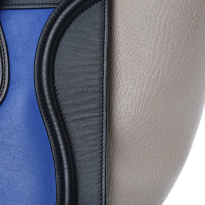 Celine Elephant Calfskin Mini Tri-Color Luggage Indigo 14 of 18