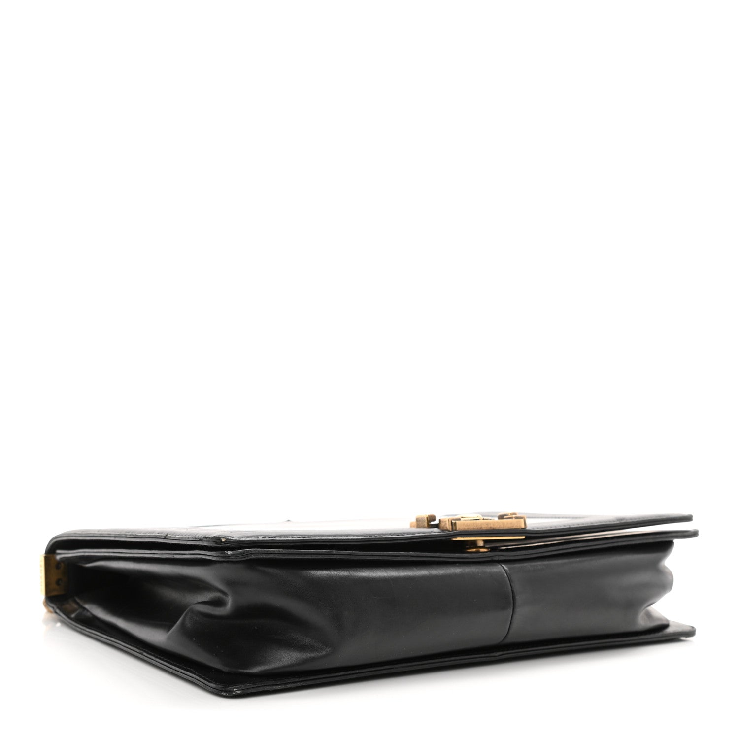 Chanel Glazed Calfskin Large Boy Flap Black 4 of 15