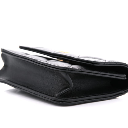 Chanel Lambskin Quilted CC Hook Card Holder Black 10 of 12
