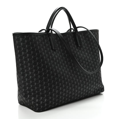 Moynat Calfskin Canvas 1920 M Monogram MM Tote Black Multicolor 3 of 9