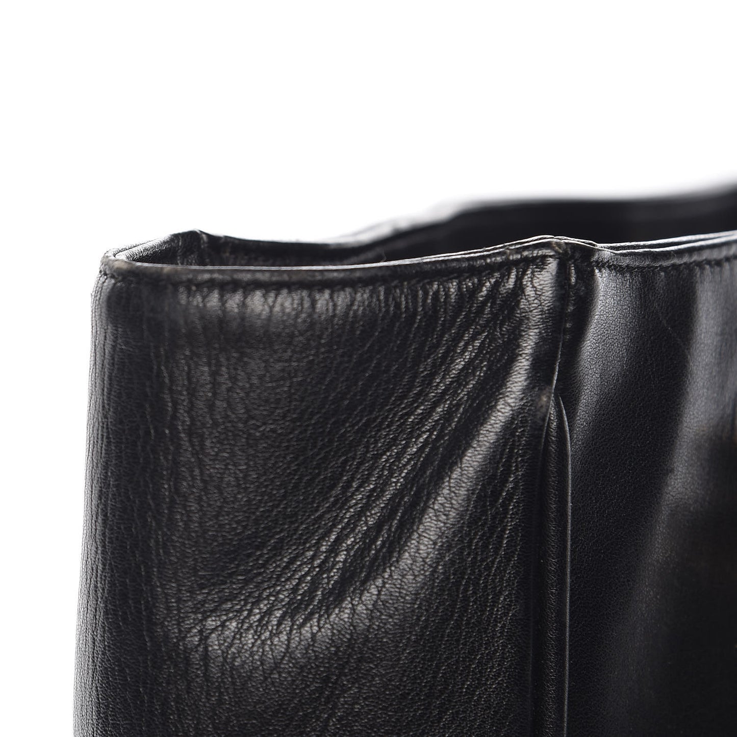 Lambskin Shopping Tote Black