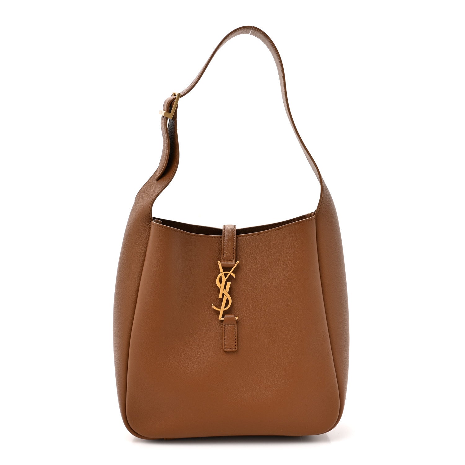 Saint Laurent Grained Calfskin Small Le 5 A 7 Supple Hobo Fox 1 of 11