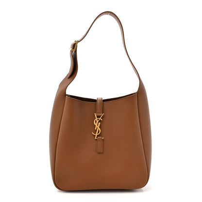 Saint Laurent Grained Calfskin Small Le 5 A 7 Supple Hobo Fox 1 of 11