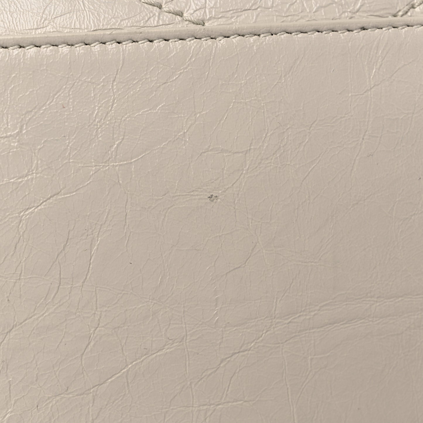 Crinkled Calfskin Matelasse Monogram Large Niki Shopper Tote Cream Soft