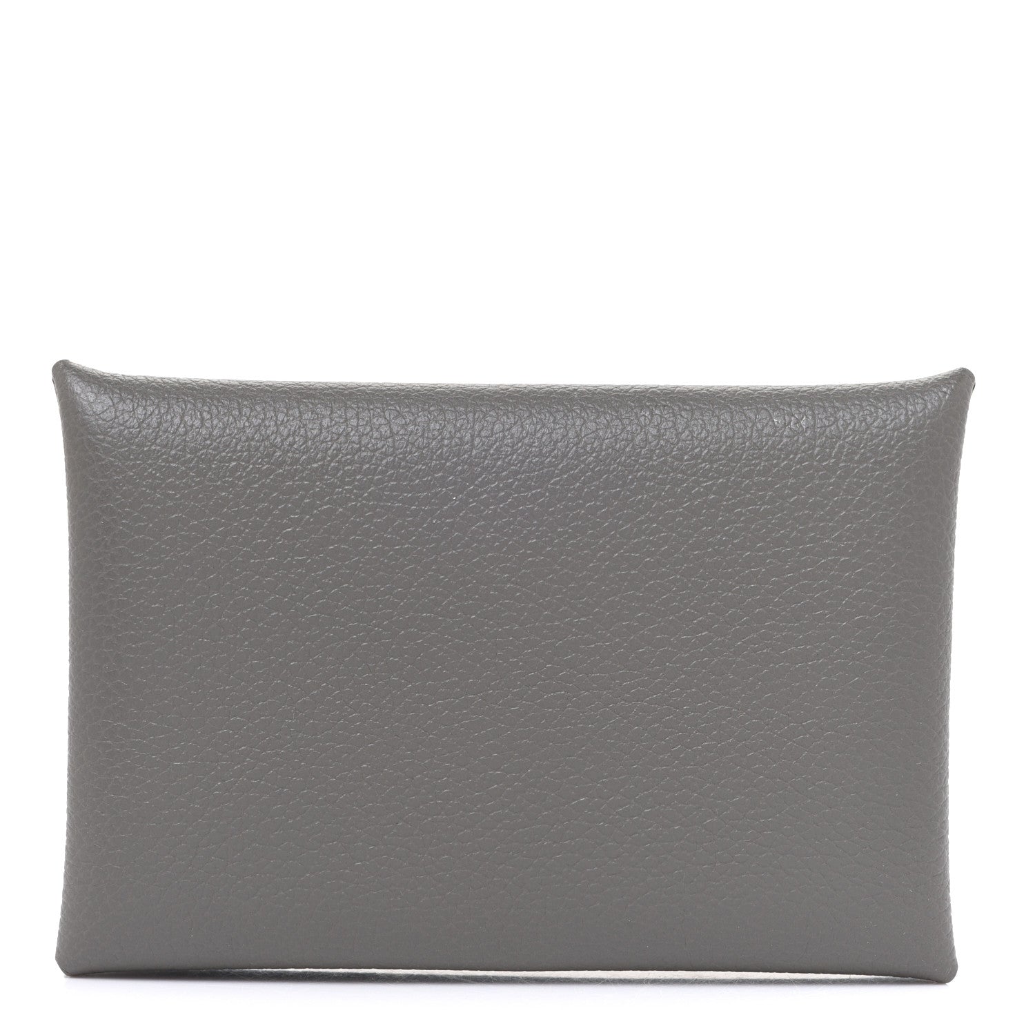 Hermes Evercolor Calvi Card Case Gris Meyer 1 of 7