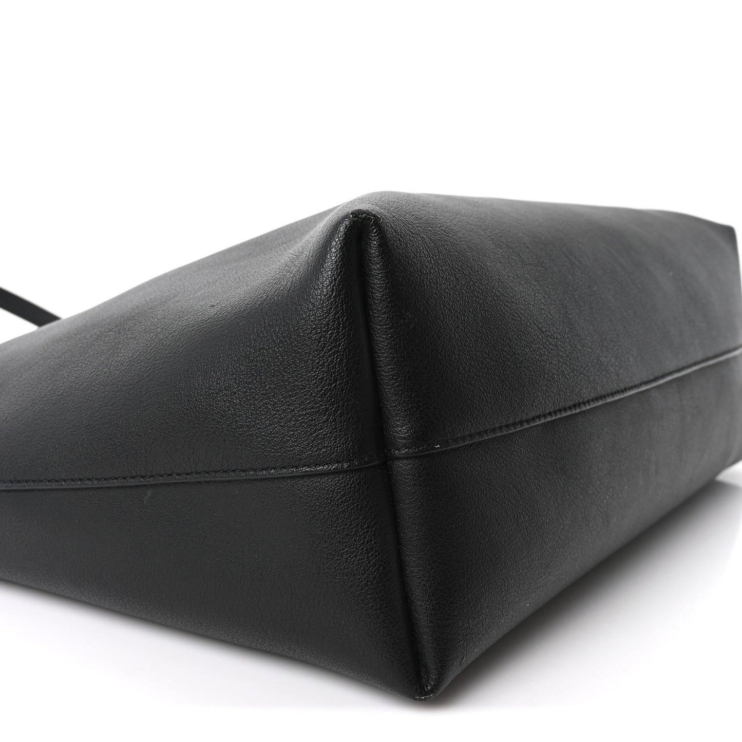 Calfskin Large Shopping Tote Black