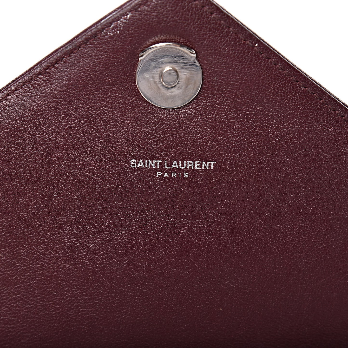 Calfskin Mixed Matelasse Triquilt Large Monogram Envelope Satchel Bordeaux