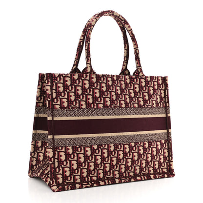Christian Dior Oblique Medium Book Tote Burgundy Multicolor 2 of 13