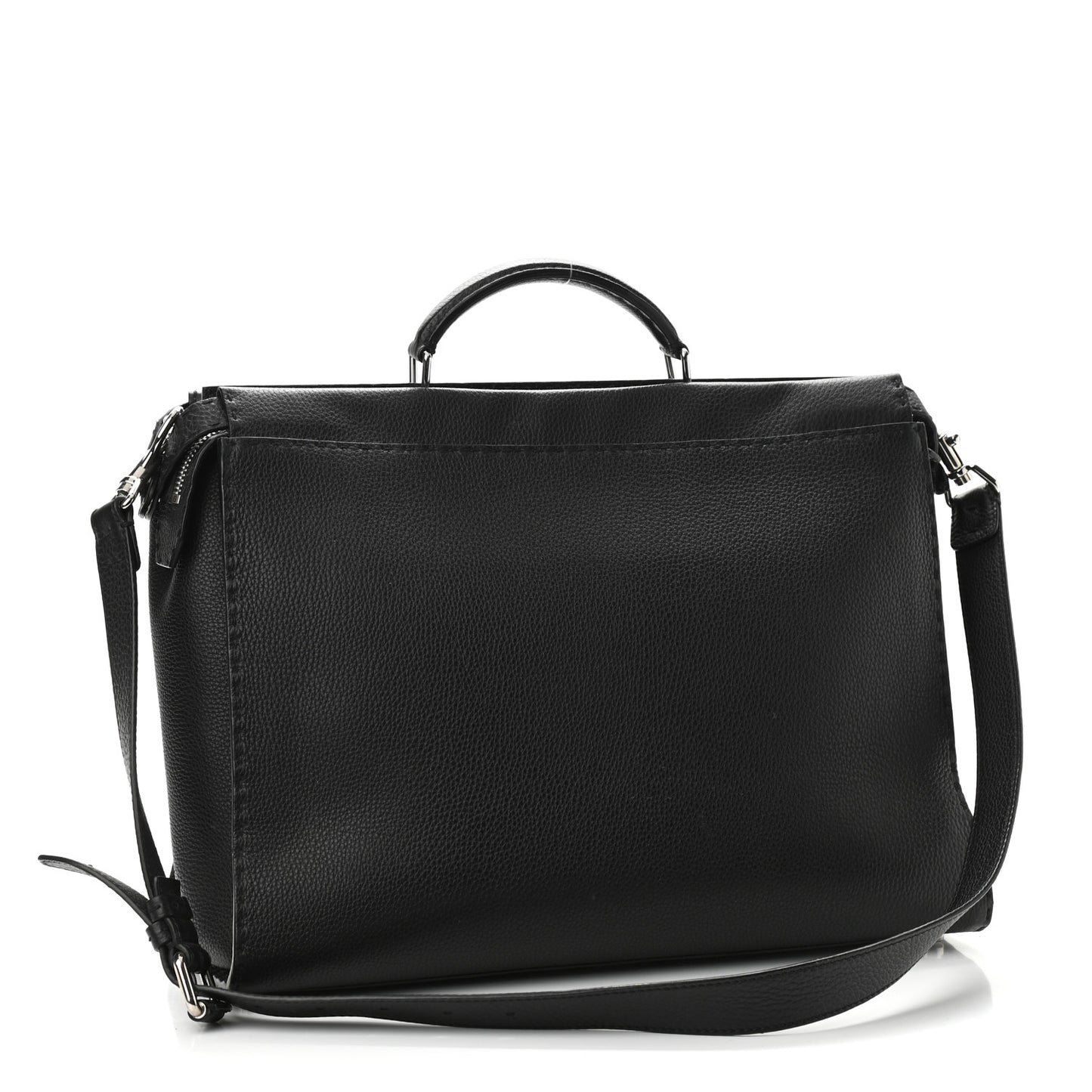 Cuoio Romano Selleria Monster Eyes Inlay Large Mens Peekaboo Iconic Essential Satchel Black Sunflower