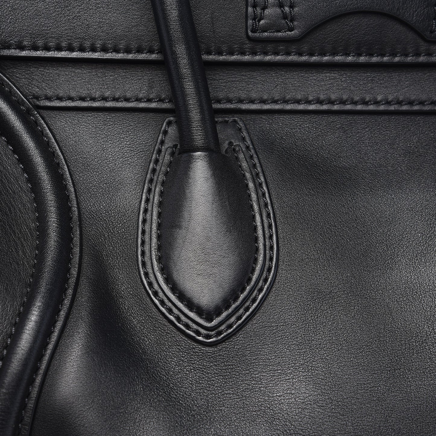 Smooth Calfskin Mini Luggage Black
