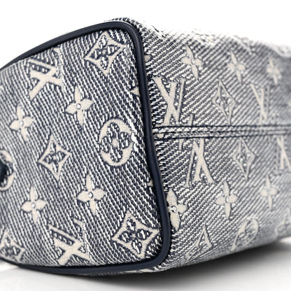 Louis Vuitton Monoglam Speedy Bandouliere 20 Blue 8 of 9