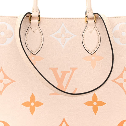 Louis Vuitton Empreinte Monogram Giant By The Pool Onthego MM Cream Saffron 7 of 10