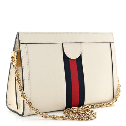 Gucci Textured Calfskin Web Small Ophidia Chain Shoulder Bag Mystic White 3 of 10