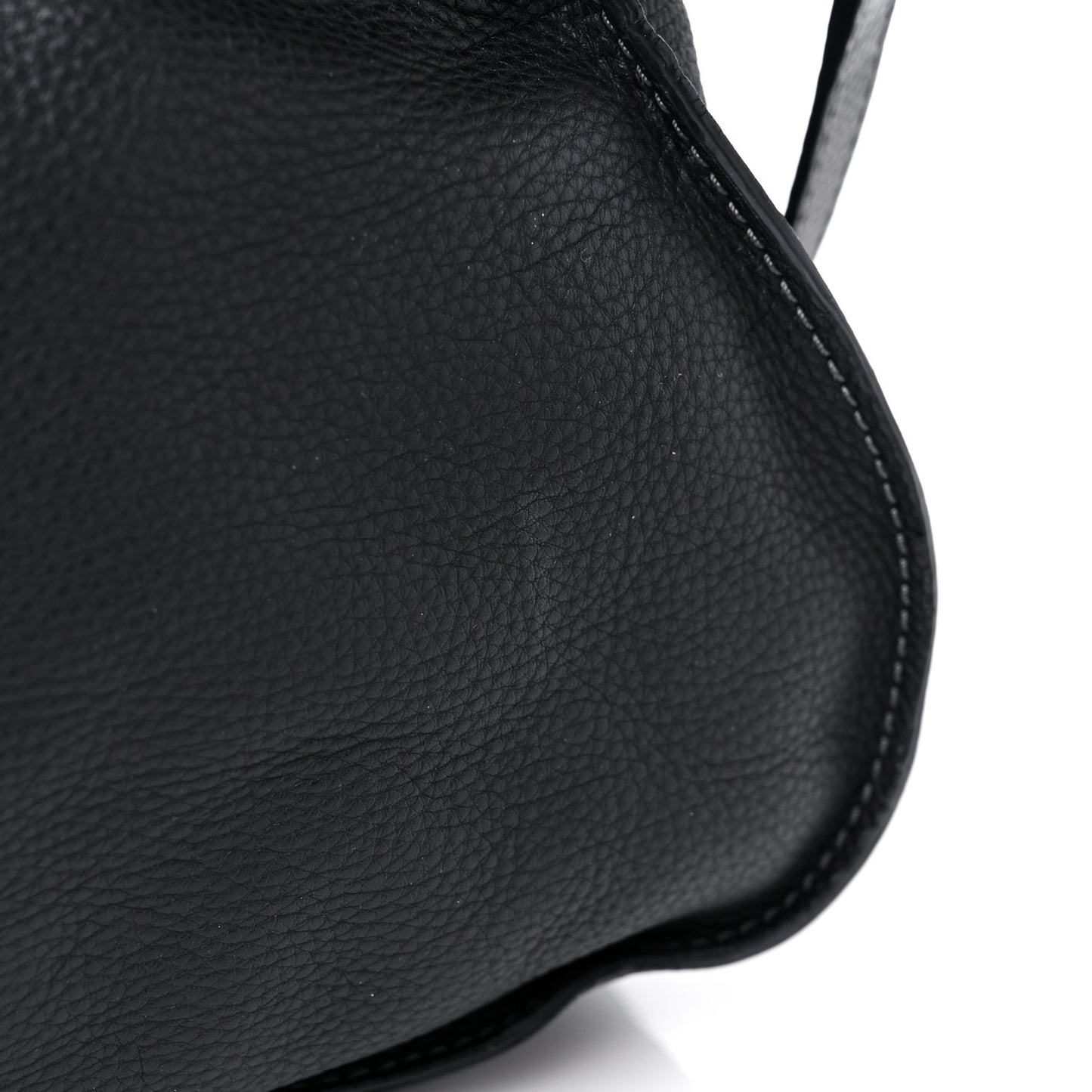 Calfskin Medium Marcie Satchel Black