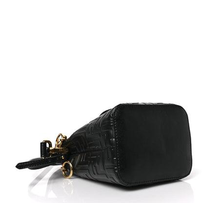 Fendi Vitello Liberty F is Fendi FF 1974 Embossed Mini Mon Tresor Bucket Bag Black 4 of 8