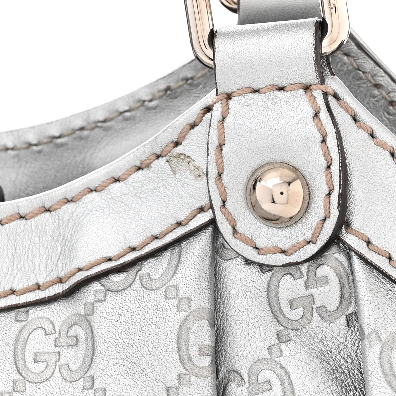 Gucci Guccissima Medium Sukey Tote Silver 12 of 12