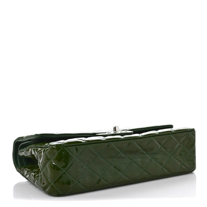 Chanel Patent Calfskin Quilted Medium Double Flap Green 3 of 8
