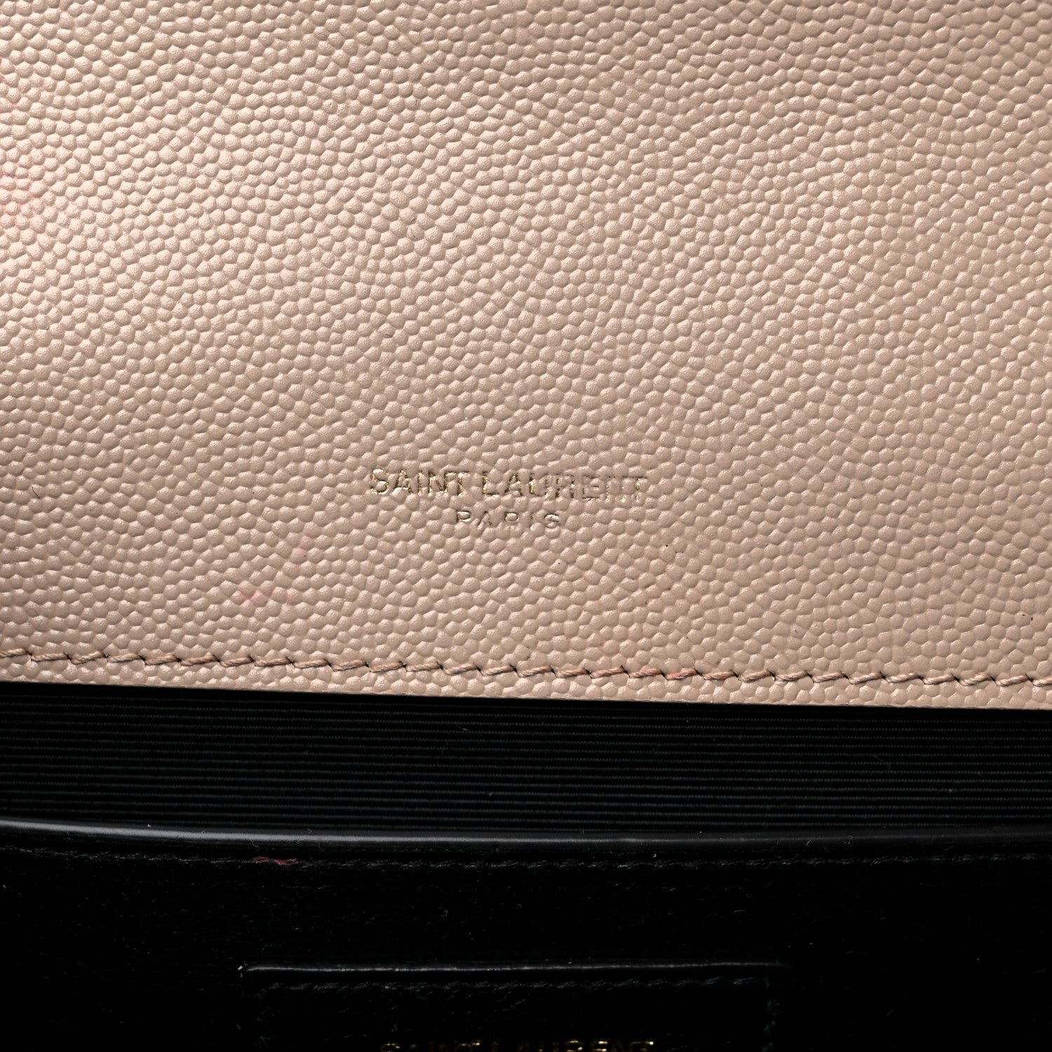 Saint Laurent Grain De Poudre Textured Mixed Matelasse Medium Triquilt Monogram Satchel Dark Beige 6 of 16