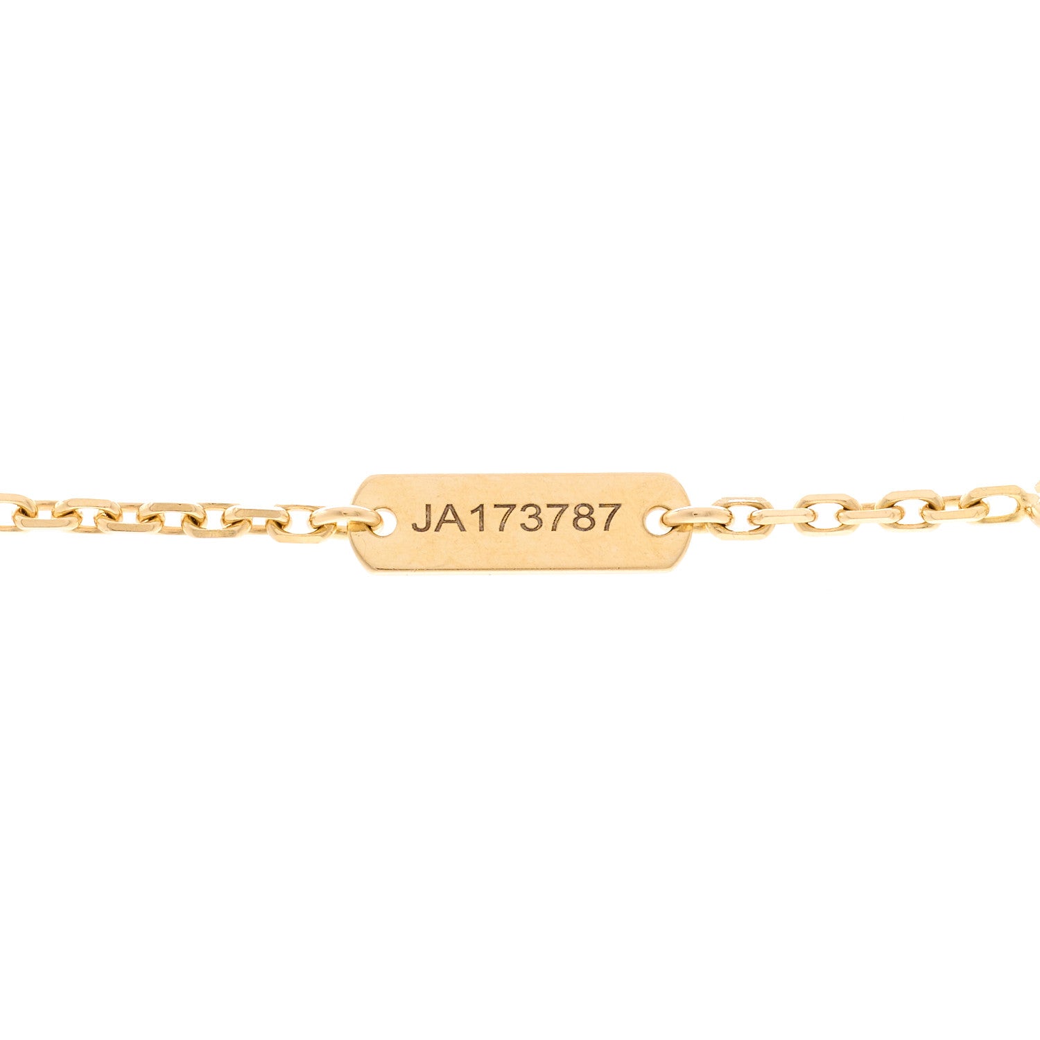 Van Cleef & Arpels 18K Yellow Gold Diamond Yellow Mother of Pearl Vintage Alhambra Pendant Necklace 5 of 5