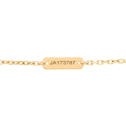 Van Cleef & Arpels 18K Yellow Gold Diamond Yellow Mother of Pearl Vintage Alhambra Pendant Necklace 5 of 5