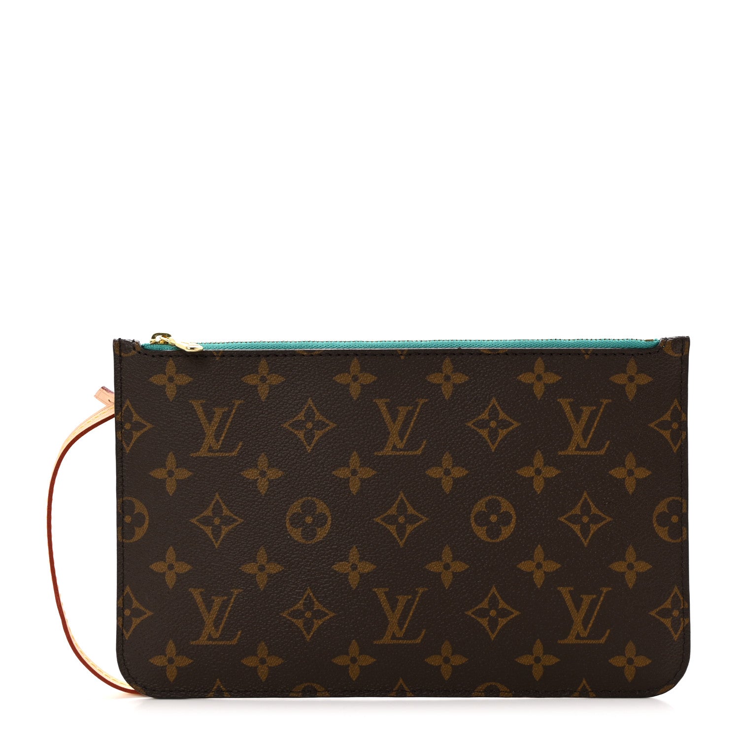Louis Vuitton Monogram Neverfull MM GM Pochette Turquoise 1 of 7