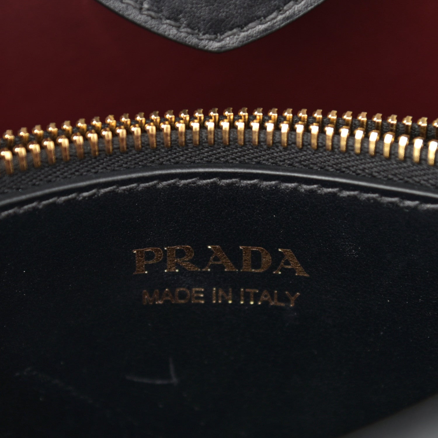 Prada Saffiano Cuir Matinee Tote Black Cherry 6 of 11