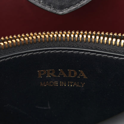 Prada Saffiano Cuir Matinee Tote Black Cherry 6 of 11