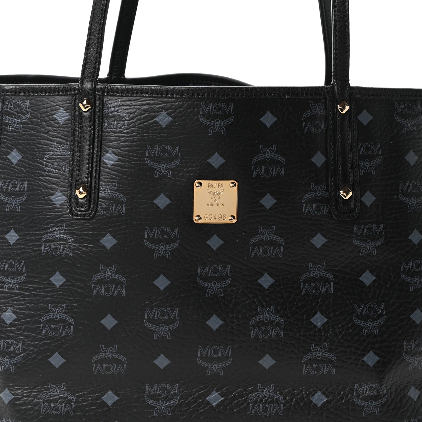 Visetos Large Project Reversible Shopper Tote Black