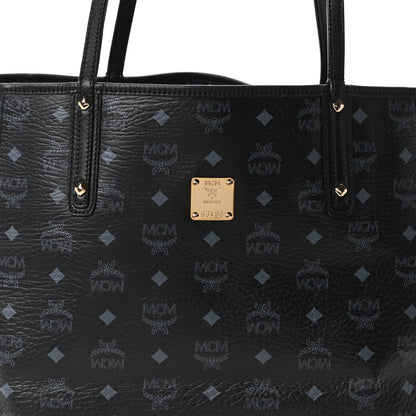 MCM Visetos Large Project Reversible Shopper Tote Black 7 of 15