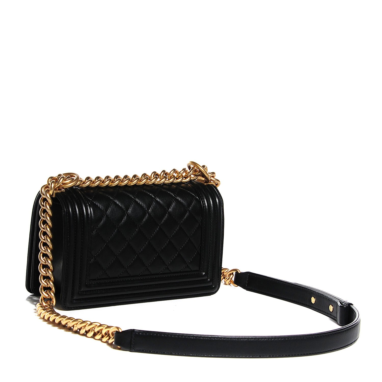 Chanel Lambskin Quilted Small Boy Flap Black 3 of 8
