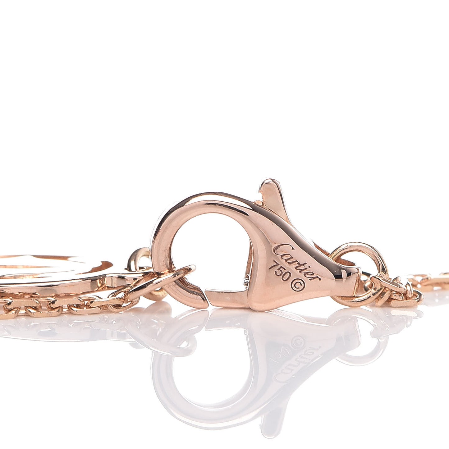 18K Pink Gold Diamond Heart Paved Pendant Necklace