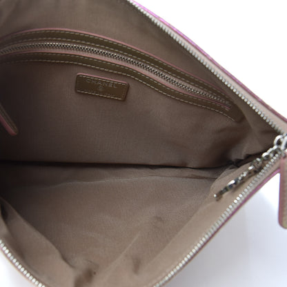 Chanel Iridescent Crumpled Calfskin Medium Cosmetic Case Pink 5 of 7