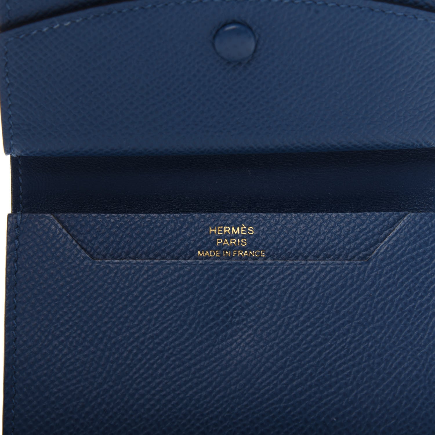 Hermes Epsom Mini Bearn Wallet Deep Bleu 6 of 7