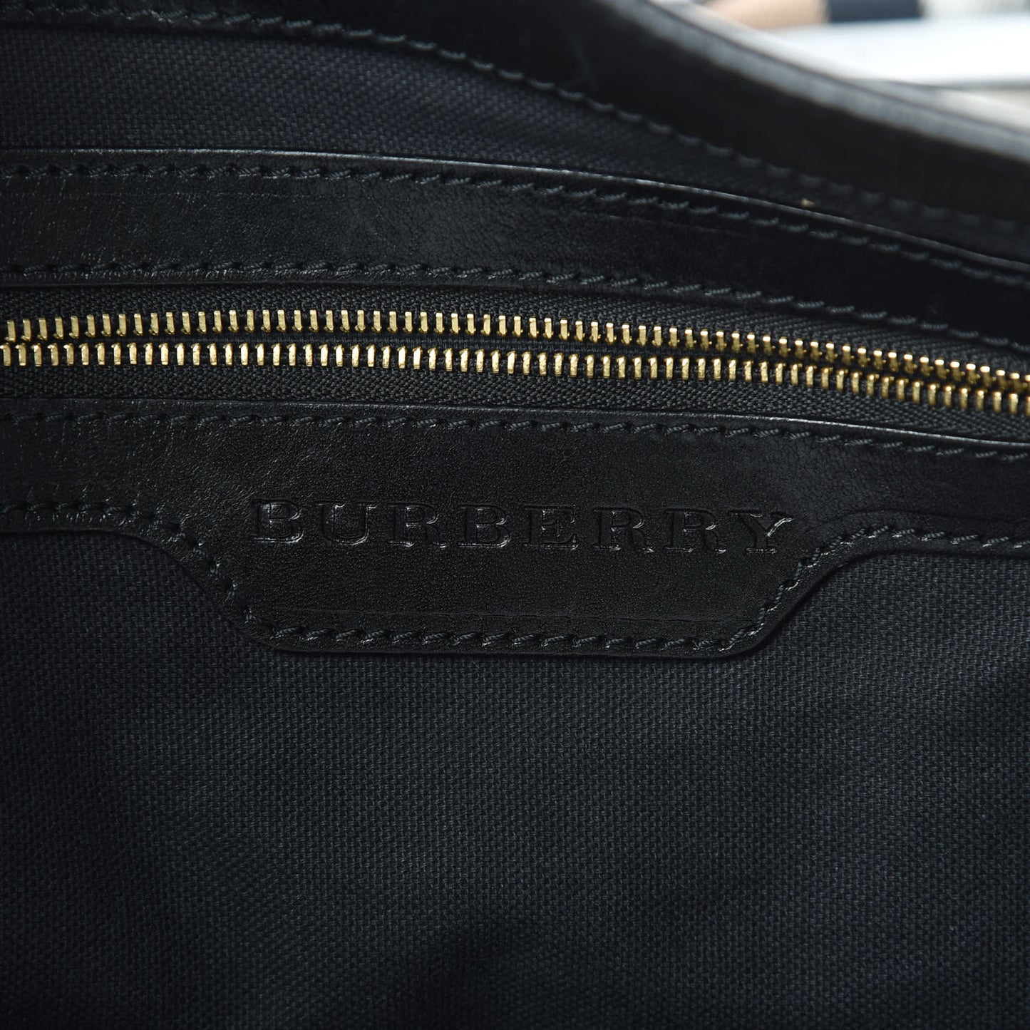 House Check Bridle Calfskin Medium Gosford Hobo Black