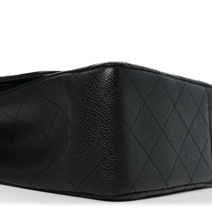 Chanel Caviar Quilted Jumbo Double Flap Black 8 of 10