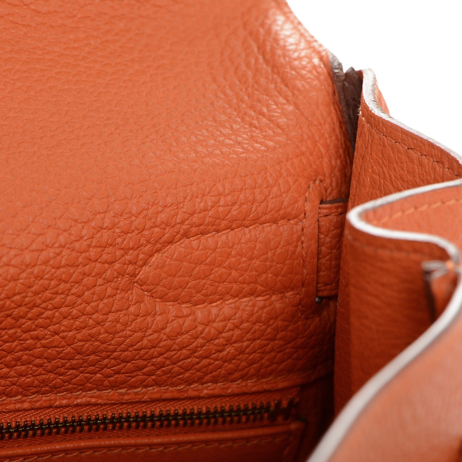 Hermes Togo Kelly Retourne 32 Orange 19 of 23