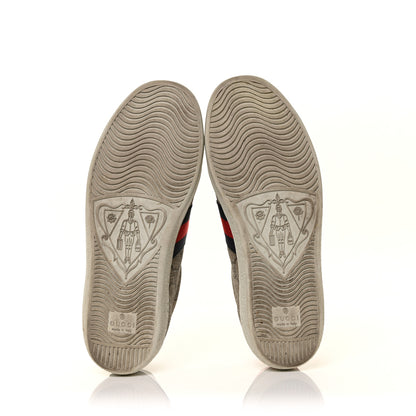 Gucci GG Supreme Monogram Womens Ace Low-Top Sneaker 35.5 Beige 6 of 9
