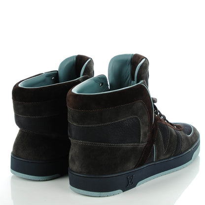Louis Vuitton Nubuck Suede Tribe Sneakers 11 Blue 4 of 8