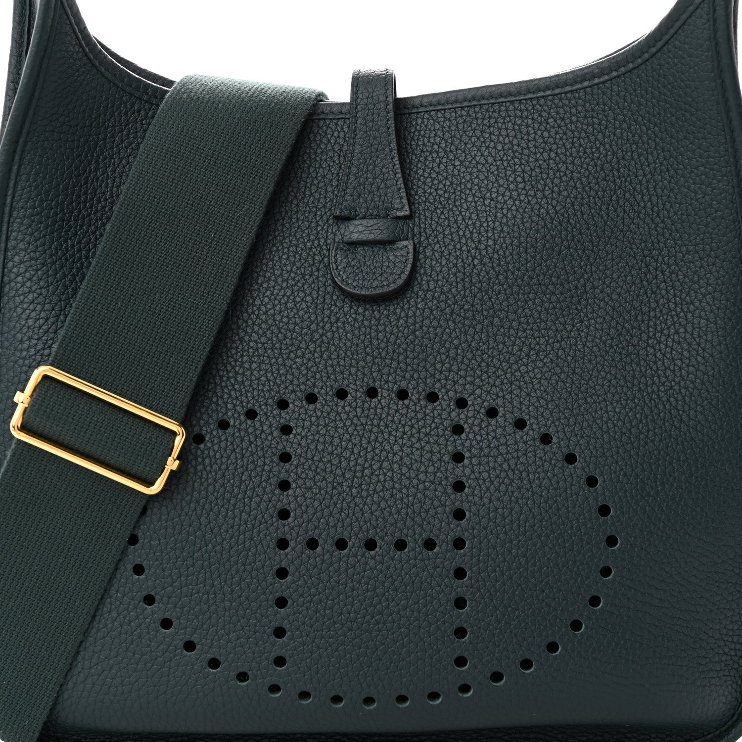 Hermes Taurillon Clemence Evelyne III PM Vert Cypress 8 of 10